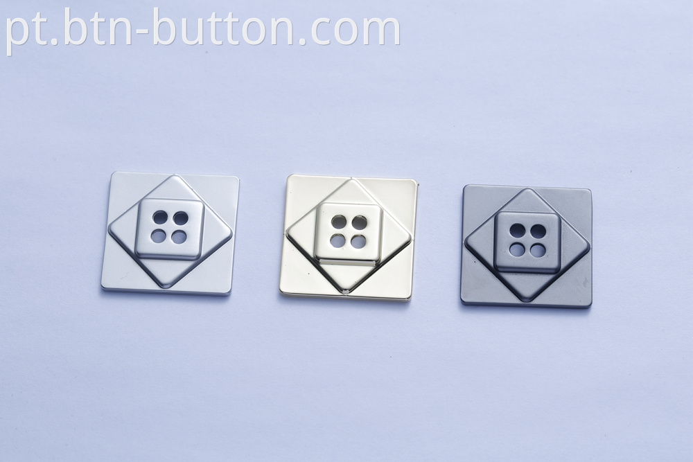 Custom metal alloy buttons for coats